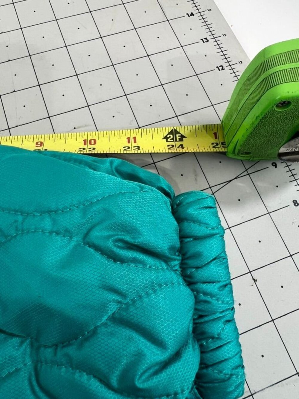 Gerry Women’s Quilted Puffer Turquoise Jacket Sz. S Full-Zip Fleece Collar - Picture 7 of 9